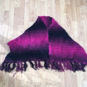 Handmade knit poncho